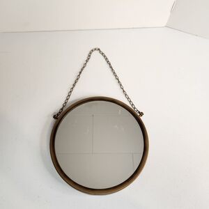 Rustic Metal Round Hanging Mirror Gallery Wall Home Decor Nautical Fahouse Brown